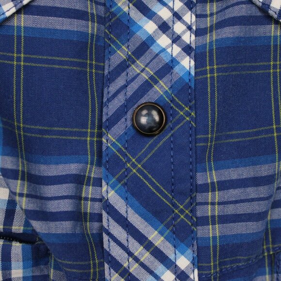 Eddie Bauer First Ascent Shirt Mens Large Tall Blue/White Poly/Rayon L/S Button - Picture 8 of 16